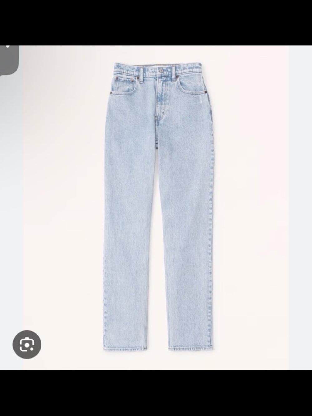 Abercrombie & Fitch Straight Leg Light Blue Jeans